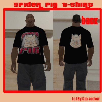Spider pig shirt